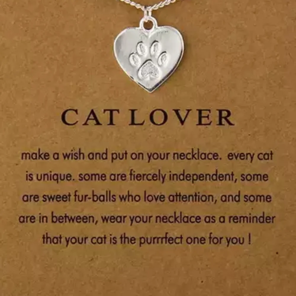 🐱🐈Reminders Cat Lovers Charm Necklace🐈🐱
